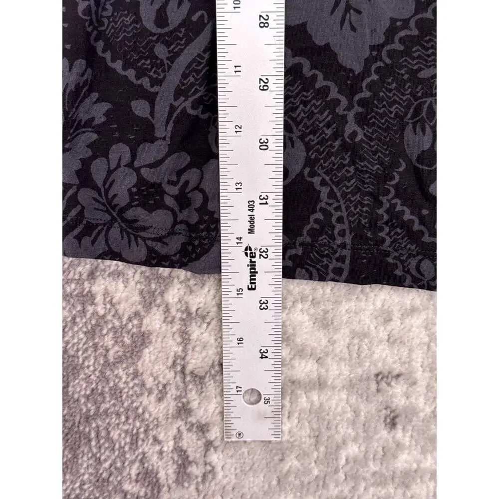 Marimekko Tunic / Dress XS Womens Fandago Print Black & Gray Long Sleeve Jersey